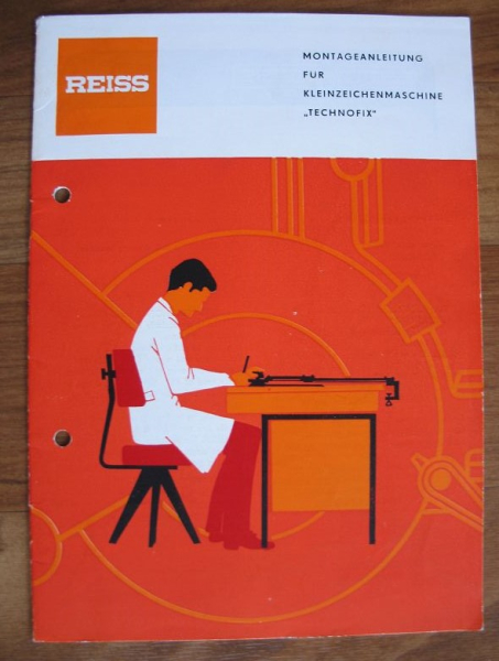 Montageanleitung Kleinzeichenmaschine Technofix, Reiss, DDR um 1980