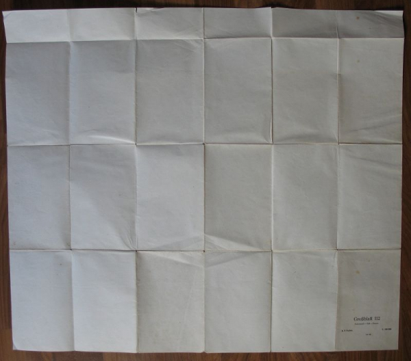 Landkarte Rudolstadt, Hof, Plauen, Großblatt 112, um 1930