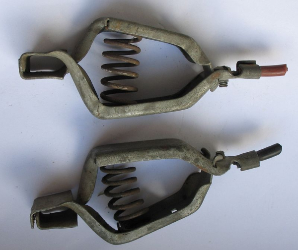 Batterieklemmen, Federklemmen für Ladegerät etc., DDR, #3