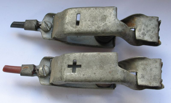 Batterieklemmen, Federklemmen für Ladegerät etc., DDR, #3