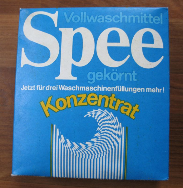 SPEE gekörnt Konzentrat, Vollwaschmittel, DDR