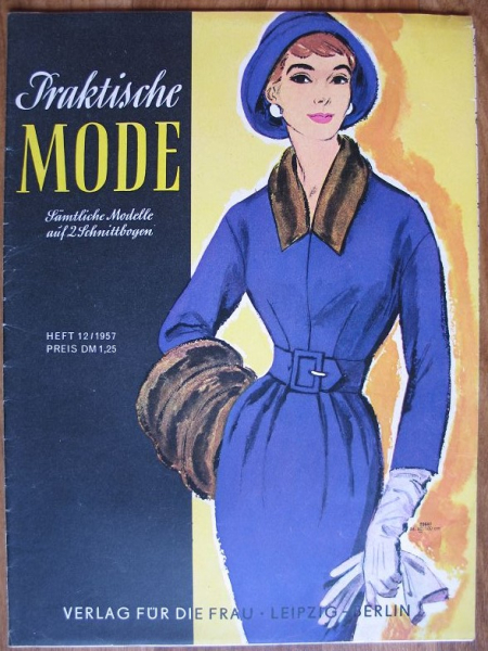 Praktische Mode, Heft 12 / 1957, Festliche Kleider, Wollkleider