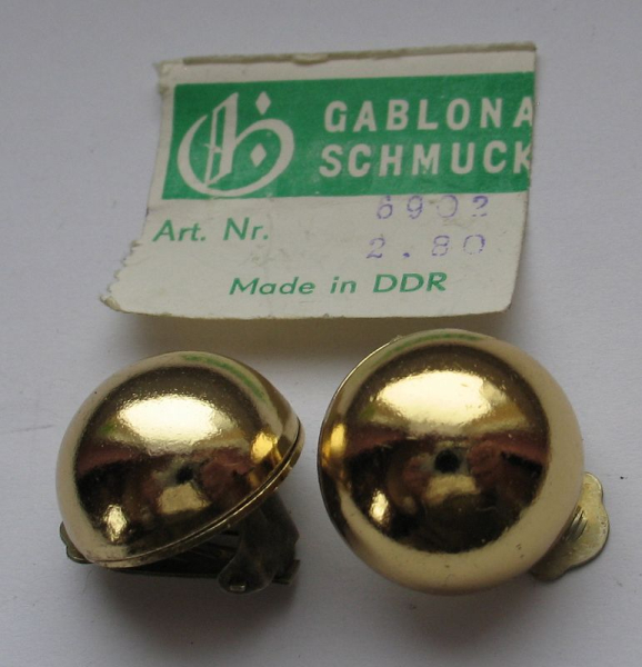 Ohrclips DDR, Gablona Schmuck