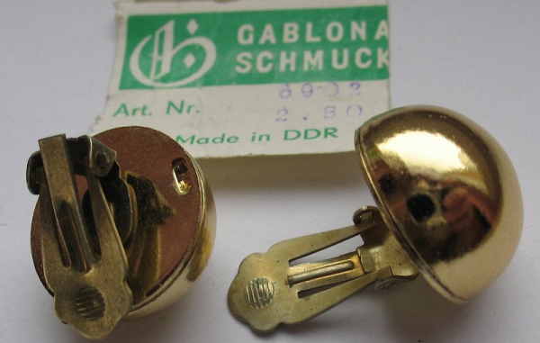 Ohrclips DDR, Gablona Schmuck