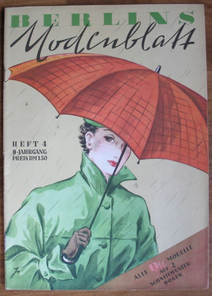 Berlin Modenblatt, Heft 4 von 1953, Sommerkleider, Vollschlank
