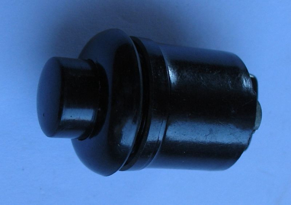 Klingeltaster, Klingelknopf,  Bakelit, Dux, 3- 8 Volt