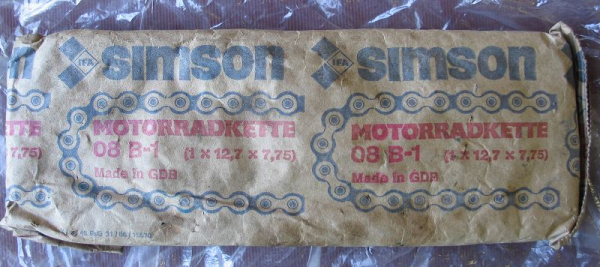 Motorradkette Simson, 08 B-1, 1x12,7x7,75, MZ 250, DDR, unbenutzt, #2
