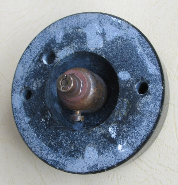 Klingelknopf, Klingeltaster, Marmor und Messing, um 1920, #21