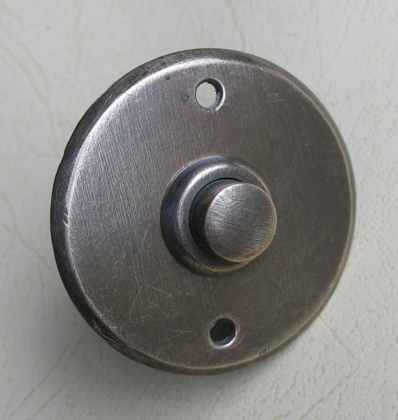 Klingeltaster, Klingelknopf Messing, um 1925, #28