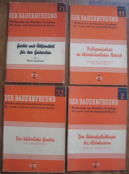 Der Bauernfreund, Feldgemüsebau, Bauerngarten, Wirtschaftsdünger, 1946- 47