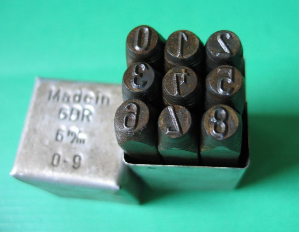 Schlagzahlen aus DDR- Zeiten, 6 mm, #9