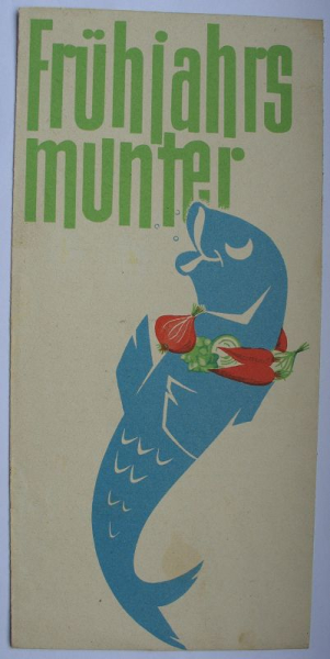 Prospekt Fisch, Fischkoch, DDR 1960