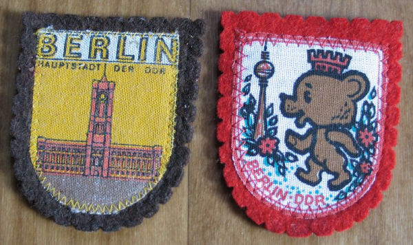 Berlin, Hauptstadt der DDR, Aufnäher für Rucksack