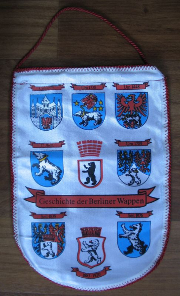 Wimpel Berlin, Hauptstadt der DDR, Geschichte der Berliner Wappen