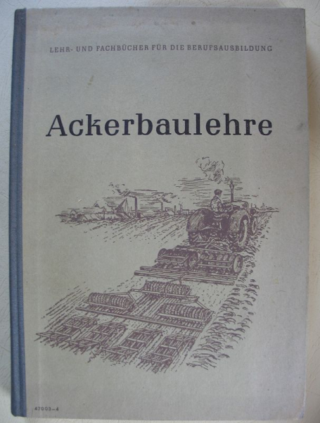 Ackerbaulehre, DDR 1954