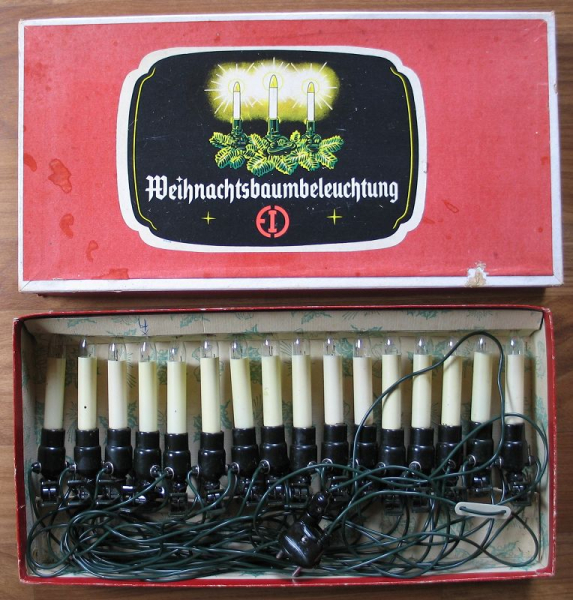 Weihnachtsbaumbeleuchtung DDR, VEB EIO, Lichterkette