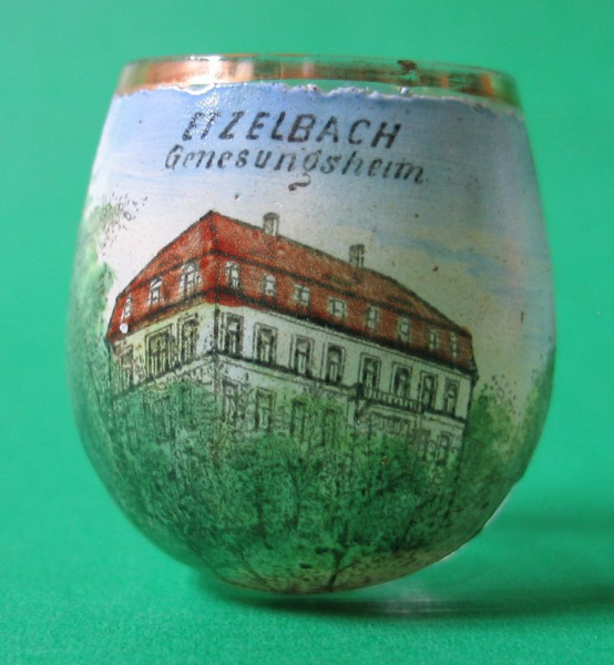 Etzelbach Genesungsheim, Andenkenglas, Schnapsglas