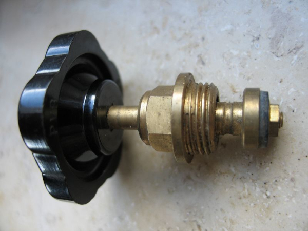 Ventil, Einsatz für Wasserhahn, Absperrventil, Gewinde 3/8 Zoll, DDR, #5