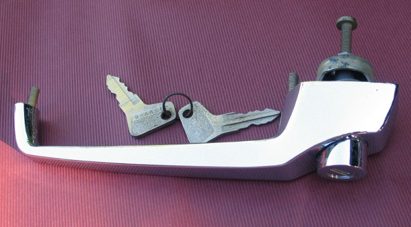 Türgriff mit Schloss, Doblina, Chrom, Barkas, Robur, Wartburg, Trabant, Multicar, IFA W50, #2