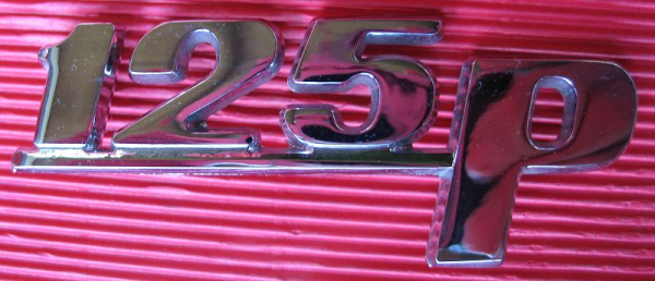 Schriftzug Polski Fiat 125p, unbenutzt