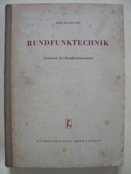 Rundfunktechnik, Lehrbuch der Rundfunkamateure, 1954