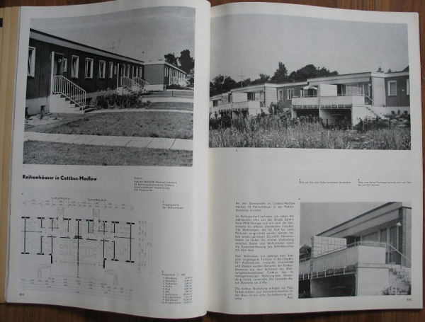 Eigenheimbau, Deutsche Architektur, Angebotsprojekte, DDR 1972, Halle- Trotha, Cottbus- Madlow