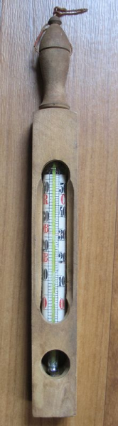 Badethermometer, Thermometer, Celsius und Reaumur, um 1930