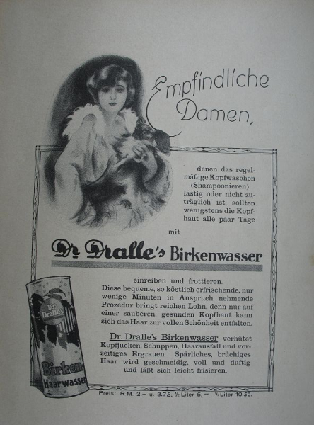 Dr. Dralle's Birkenwasser, Birkenhaarwasser