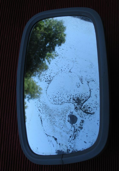 Rückspiegel, Spiegelkopf, BLEWA Schleiz, Barkas B1000, IFA W50, Multicar, ROBUR, grau, #14