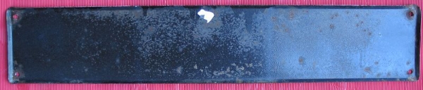 August-Bebel-Straße, Straßenschild DDR, Emaille