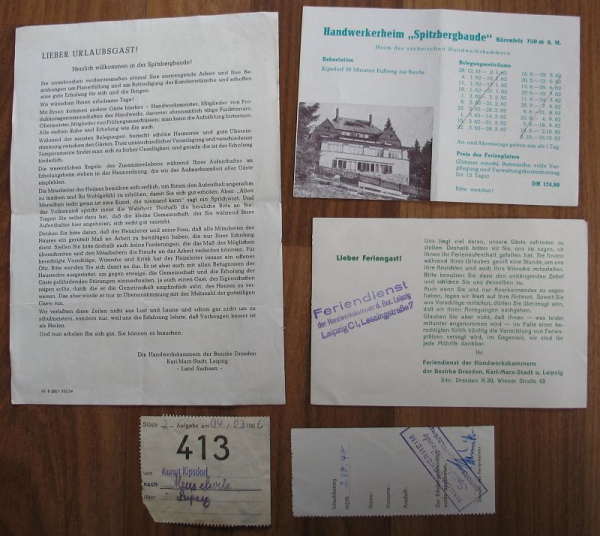 Handwerkerheim Spitzbergbaude Bärenfels, 60-er Jahre