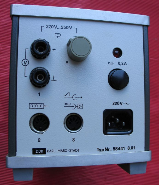PHYLATEX Zählrohrverstärker, Typ Nr. 58441 8.01, Physik Lehrmittel DDR
