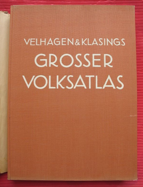 Grosser Volksatlas, 1940, Velhagen & Klasings, Jubiläumswerk