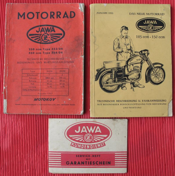2 Anleitungen Jawa 125, 150, 250 Type 353/04, 350, Type 354/04