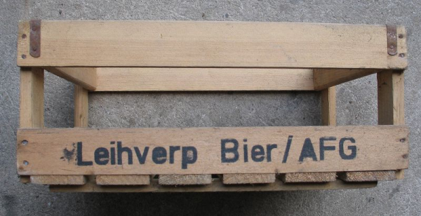 Bierkasten DDR, Leihverpackung Bier AFG, Holzbierkasten