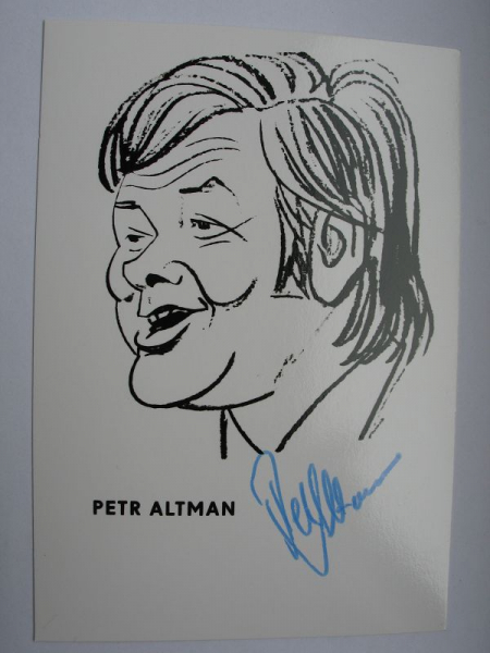 Petr Altman, Schlagersänger, Parodist, Autogrammkarte 1977, #320