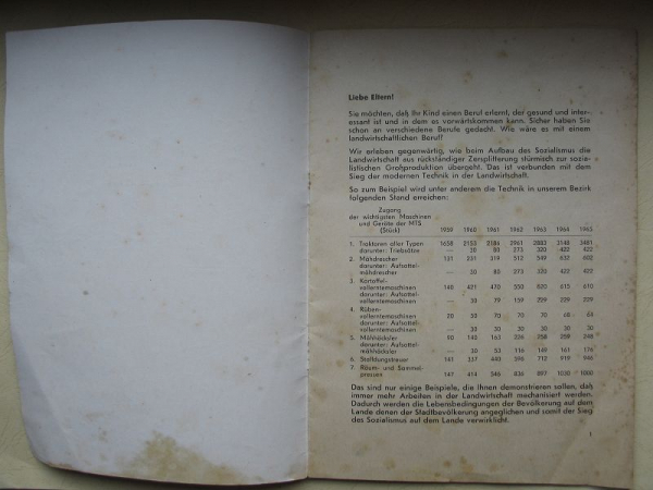 Warum werde ich Landwirt, DDR 1959, LPG Wiesa, Hainichen