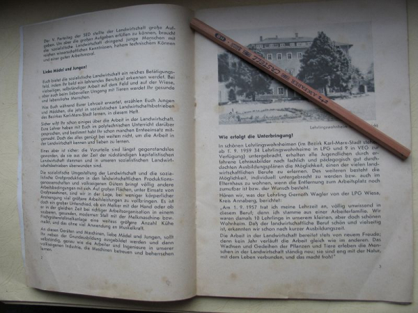 Warum werde ich Landwirt, DDR 1959, LPG Wiesa, Hainichen