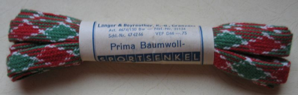 Schnürsenkel für Skischuhe, Wanderschuhe, DDR um 1960, #1