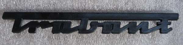 Schriftzug TRABANT 601-S, Plastik, DDR 80-er Jahre, #7