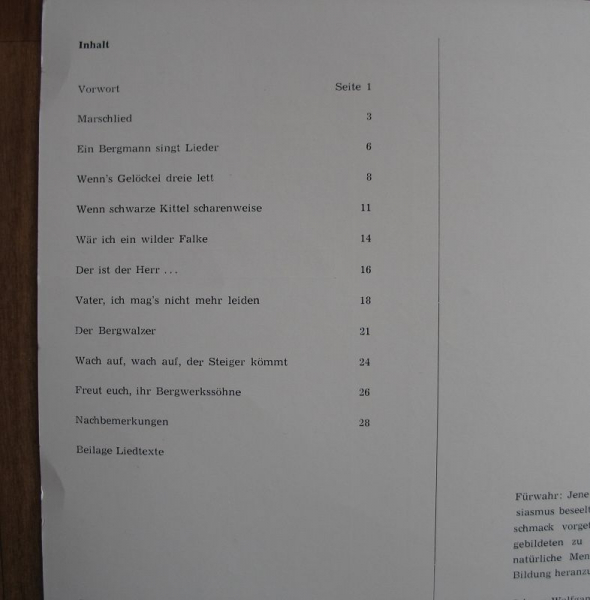 Glück Auf, Bergmannslieder Erzgebirge, DDR 1982