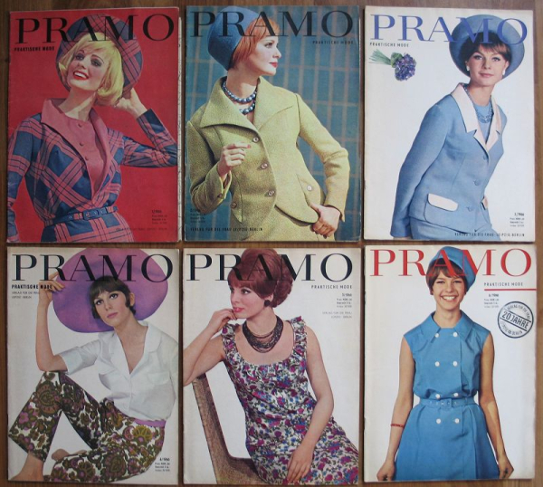 Praktische Mode, 12 Hefte 1966, DDR Modezeitschrift PRAMO