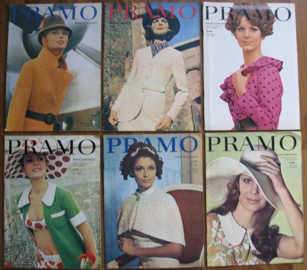 Praktische Mode, 11 Hefte 1969, DDR Modezeitschrift PRAMO