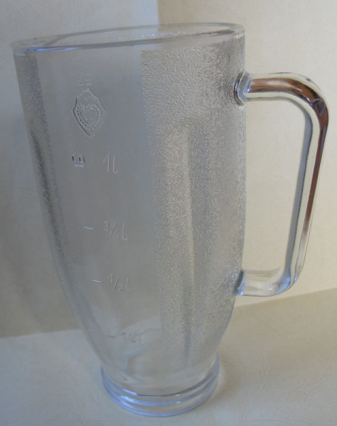 Mixbecher, Mixtulpe, Mixaufsatz Küchenmaschine KOMET KM6 KM7, mit Literangabe, DDR