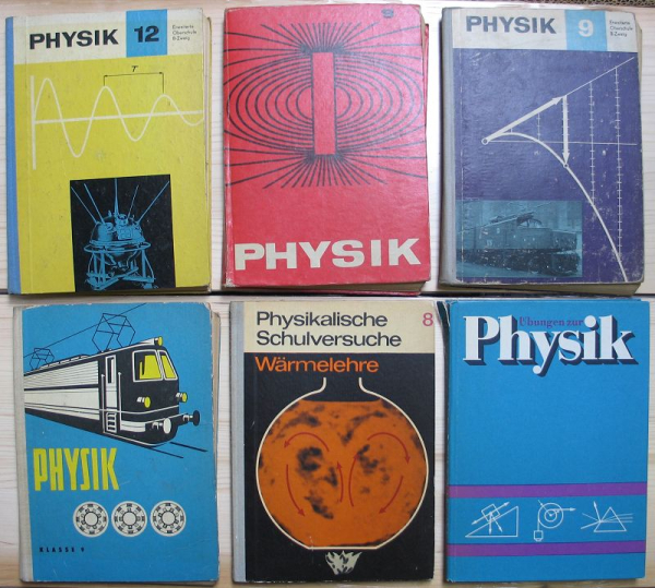 10 Schulbücher Physik, Schulversuche, Praktikum, Übersichten, DDR