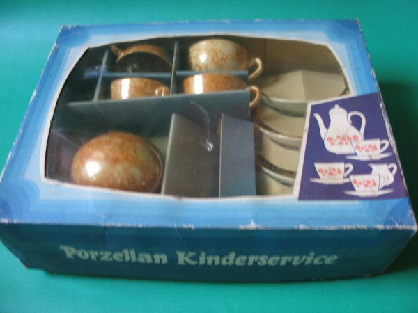 Puppenservice, Porzellan Kinderservice, unbenutzt, DDR