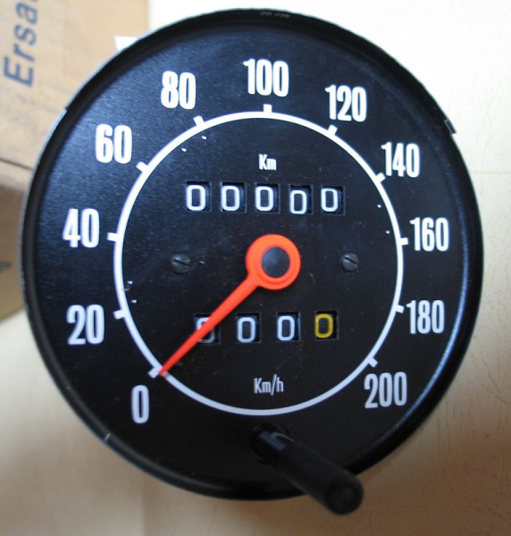 Tachometer Ford, 200 km/h, original Ford, unbenutzt, Taunus 1 ?
