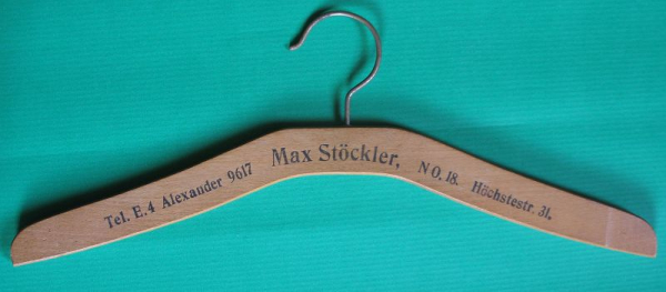 Max Stöckler, Kleiderbügel, Sammlerstück Berlin