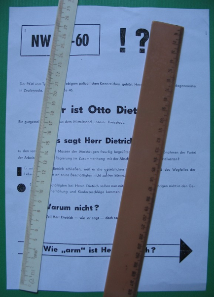 Flugblatt, Propaganda, Otto Dietrich Zeulenroda, 1958