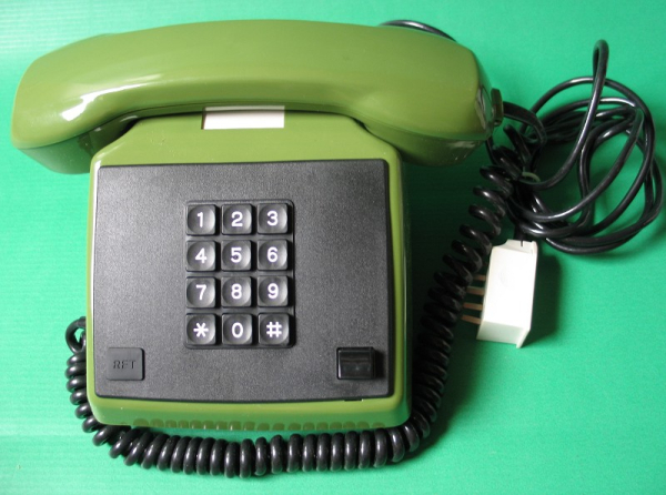 Telefon DDR, RFT, VEB Fernmeldewerk Nordhausen,  grün, #6